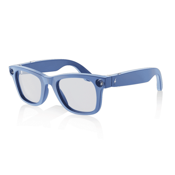 FireLens F1 AI Glasses Ocean Drip – Photochromic Clear to Blue Halo